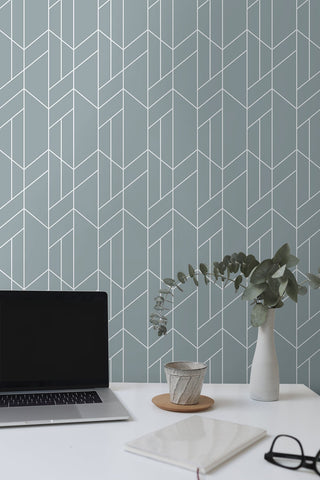 NW56802 geometric peel and stick wallpaper accent from NextWall