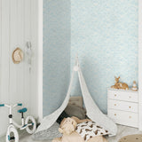 Bayside Waves Coastal Peel and Stick Removable Wallpaper