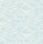 Bayside Waves Coastal Peel and Stick Removable Wallpaper