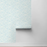 Bayside Waves Coastal Peel and Stick Removable Wallpaper