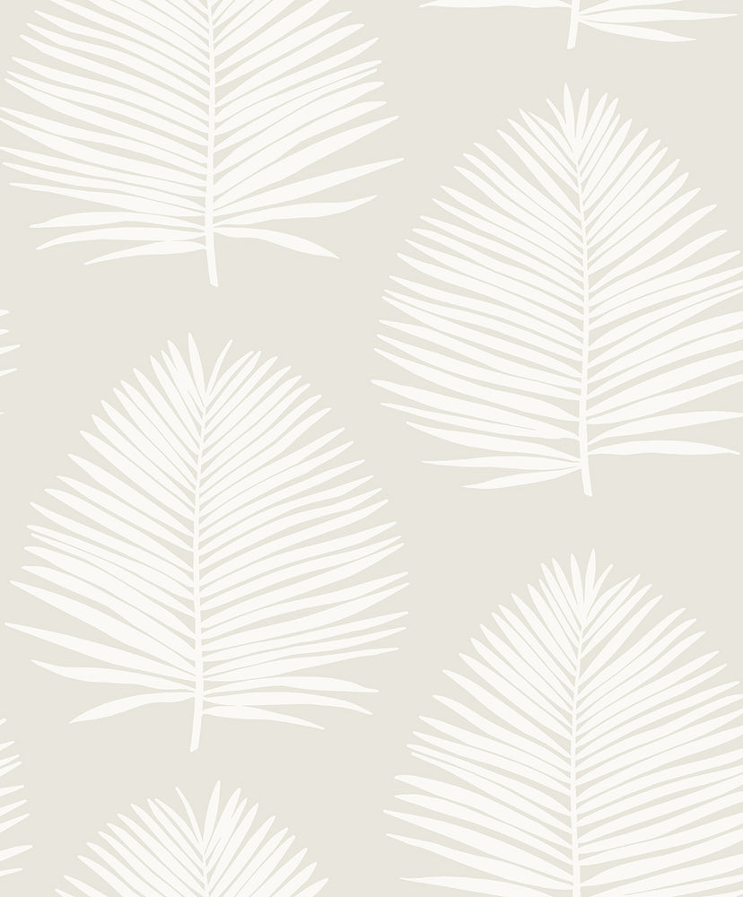 NW57100 palm leaf coastal peel and stick wallpaper from NextWall