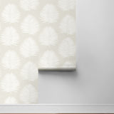 NW57100 palm leaf coastal peel and stick wallpaper roll from NextWall