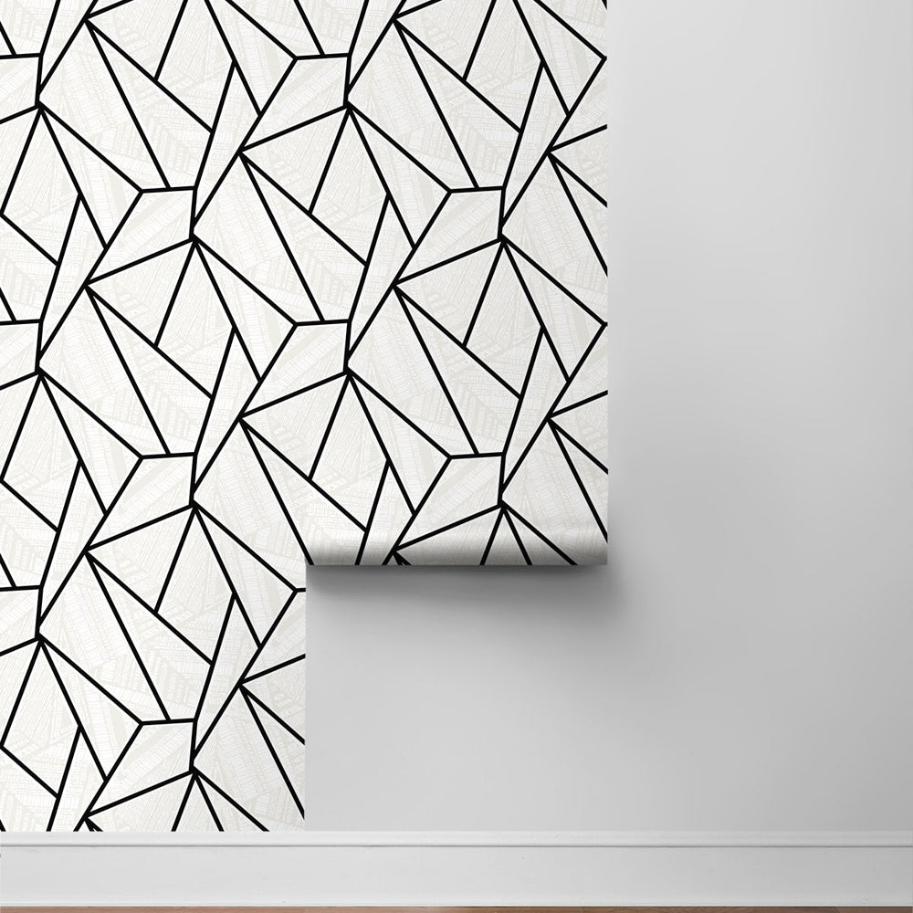 
                  
                    NW57300 geometric peel and stick wallpaper roll from NextWall
                  
                