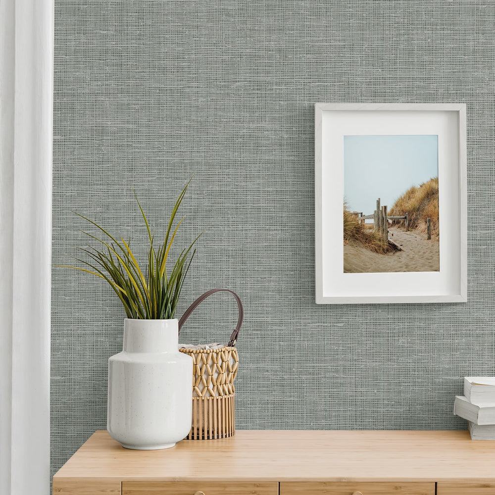 
                  
                    NW57808 faux linen peel and stick wallpaper decor from NextWall
                  
                