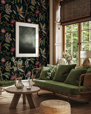 NW57900 Forest Flourish botanical peel and stick wallpaper decor from NextWall