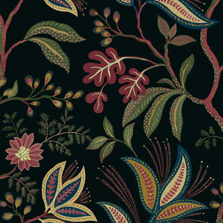 NW57900 Forest Flourish botanical peel and stick wallpaper from NextWall