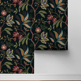 NW57900 Forest Flourish botanical peel and stick wallpaper roll from NextWall