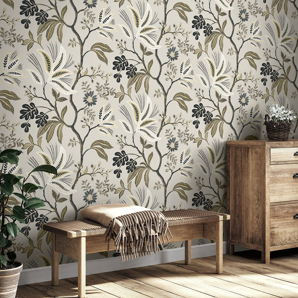 
                  
                    NW57908 Forest Flourish botanical peel and stick wallpaper decor from NextWall
                  
                