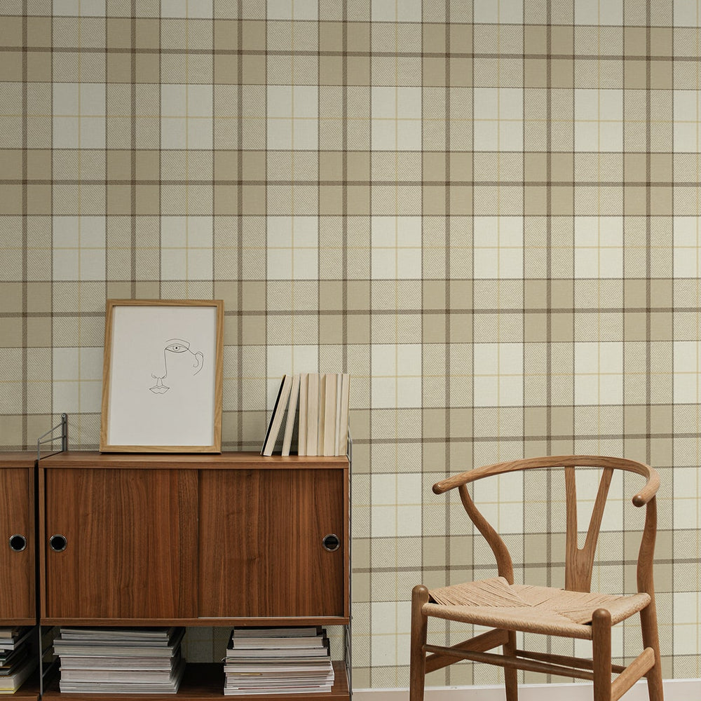 
                  
                    NW58105 plaid peel and stick wallpaper entryway from NextWall
                  
                