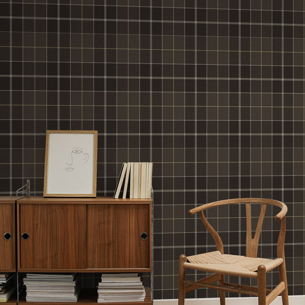 
                  
                    NW58106 plaid peel and stick wallpaper entryway from NextWall
                  
                