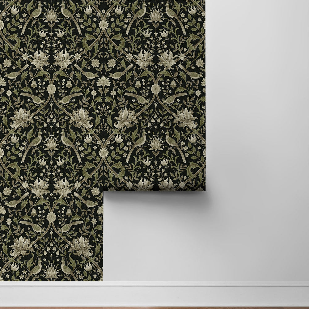 
                  
                    NW58300 vintage bird floral peel and stick wallpaper roll from NextWall
                  
                
