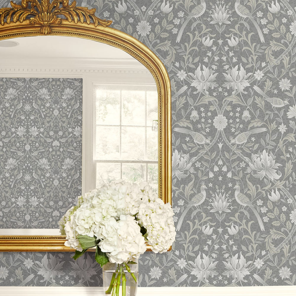 
                  
                    NW58308 vintage bird floral peel and stick wallpaper decor from NextWall
                  
                