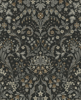 NW58400 filigree floral damask peel and stick wallpaper from NextWall