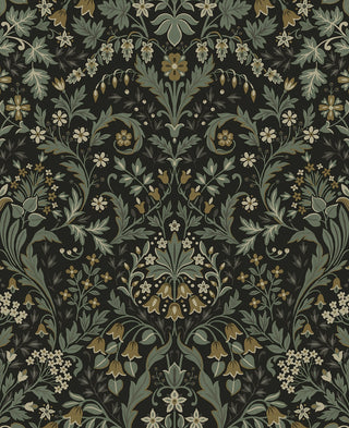 NW58404 filigree floral damask peel and stick wallpaper from NextWall