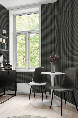 NW58610 houndstooth peel and stick wallpaper kitchen from NextWall