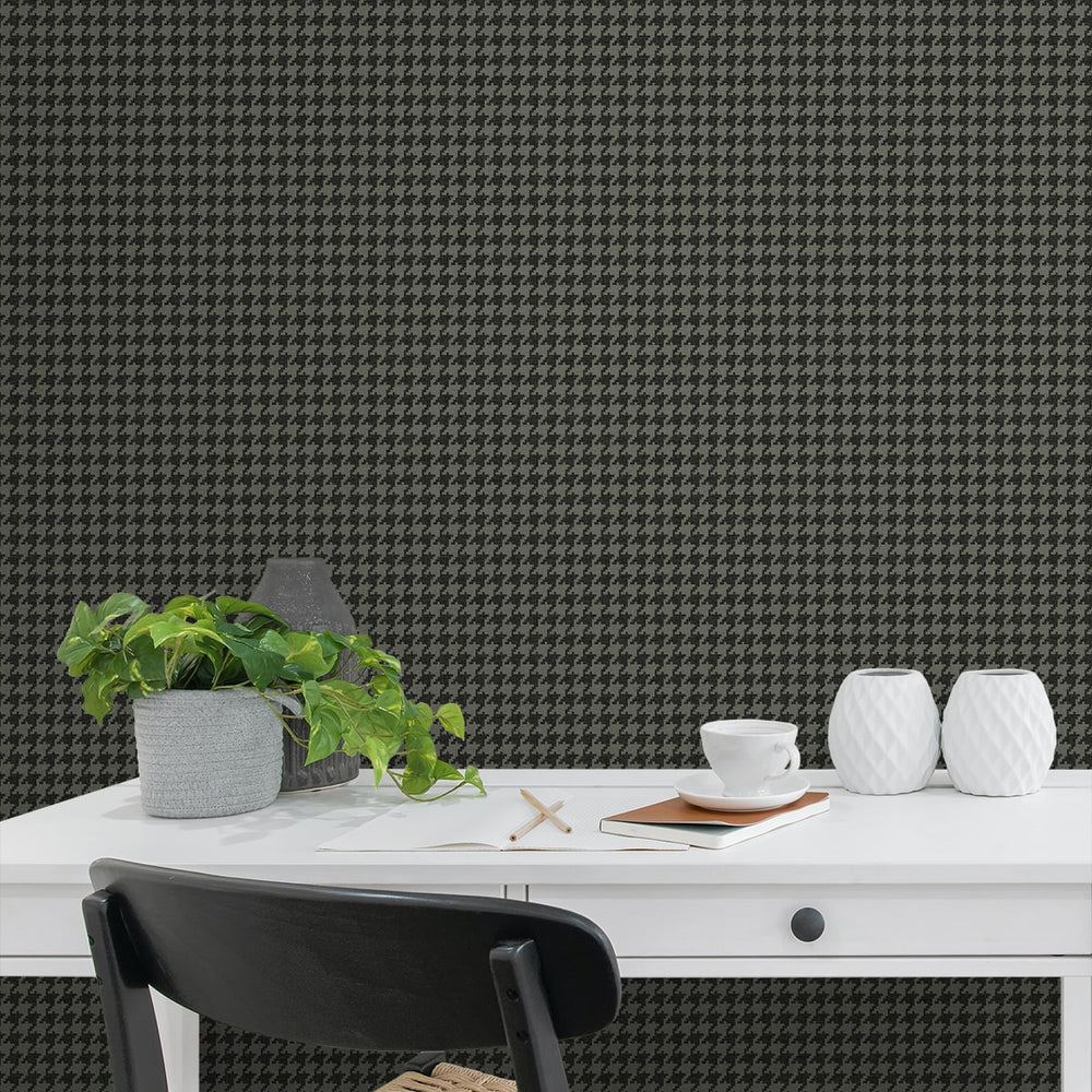 
                  
                    NW58610 houndstooth peel and stick wallpaper office from NextWall
                  
                