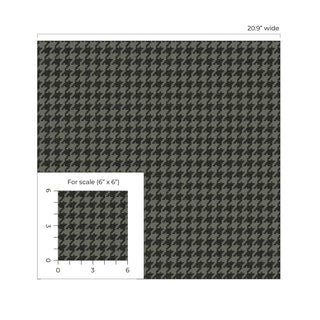 NW58610 houndstooth peel and stick wallpaper scale from NextWall