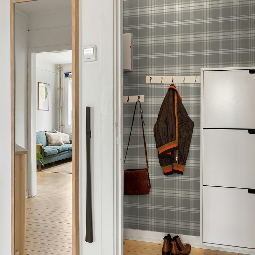 
                  
                    NW58908 plaid peel and stick wallpaper closet from NextWall
                  
                