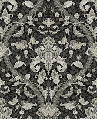 NW59000 acanthus ogee vintage peel and stick wallpaper from NextWall