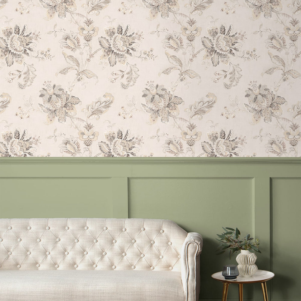 
                  
                    NW59105 vintage floral Jacobean peel and stick wallpaper entryway from NextWall
                  
                