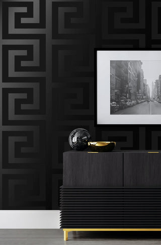 NW59400 greek key peel and stick wallpaper decor from NextWall