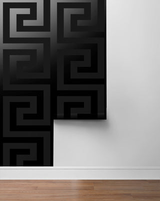 NW59400 greek key peel and stick wallpaper roll from NextWall