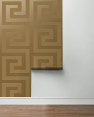 NW59405 greek key peel and stick wallpaper roll from NextWall