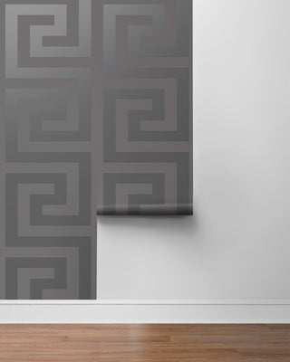 NW59408 greek key peel and stick wallpaper roll from NextWall