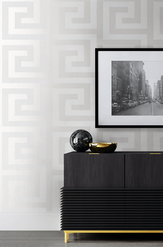 NW59410 greek key peel and stick wallpaper decor from NextWall