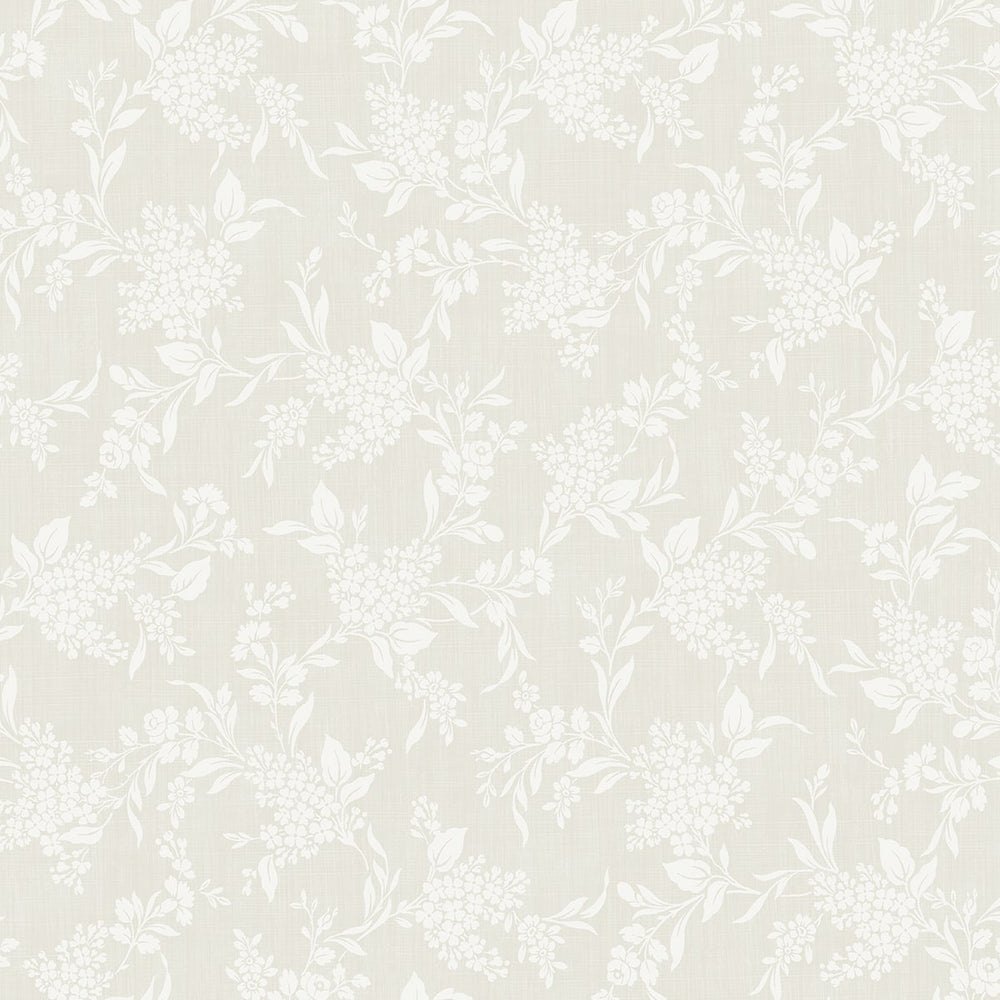 NW59610 neutral floral peel and stick wallpaper from NextWall