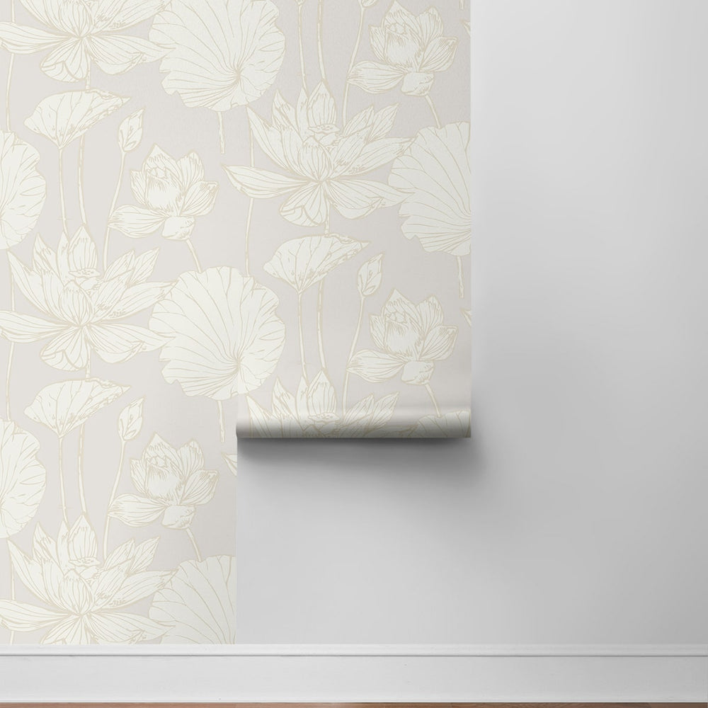 
                  
                    NW59700 lotus floral peel and stick wallpaper roll from NextWall
                  
                