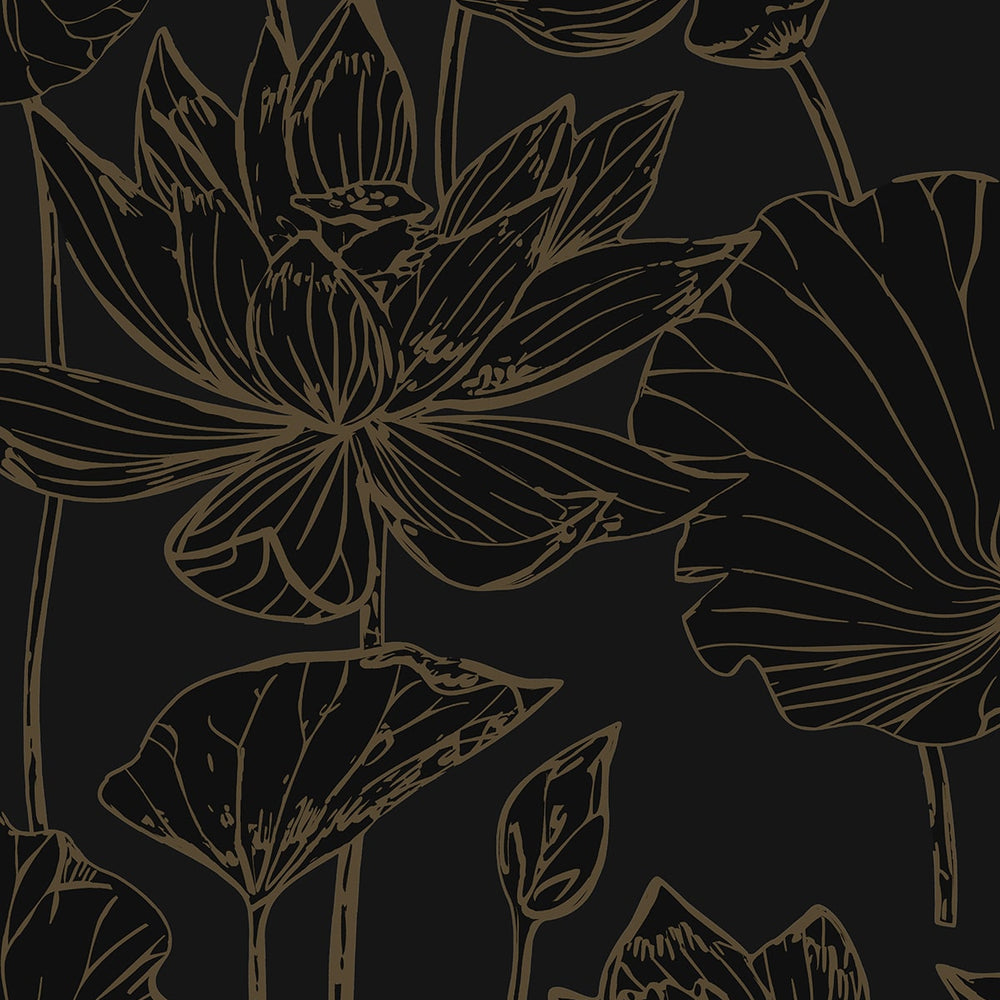 
                  
                    NW59710 lotus floral peel and stick wallpaper from NextWall
                  
                