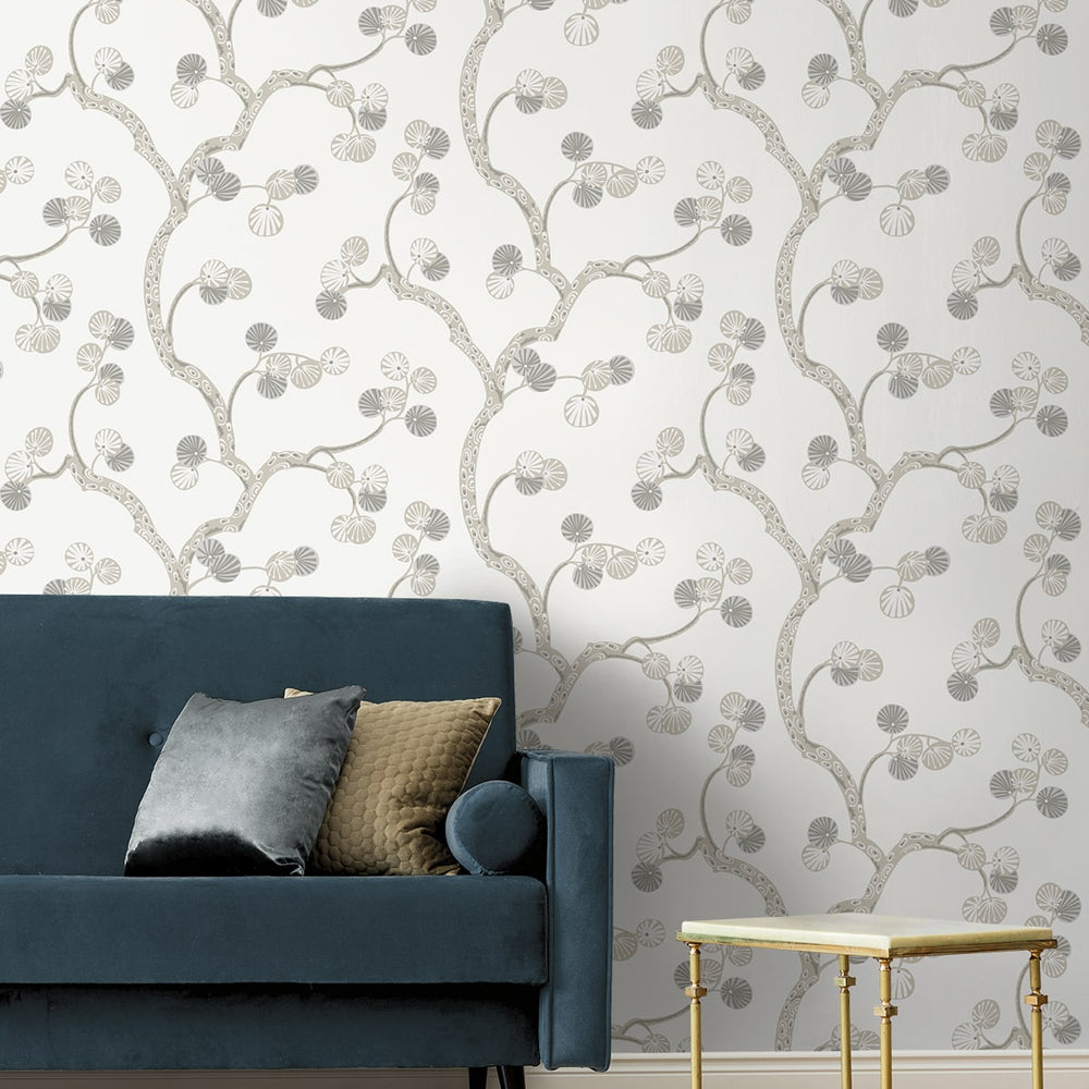 
                  
                    NW59800 tree botanical peel and stick wallpaper living room from NextWall
                  
                