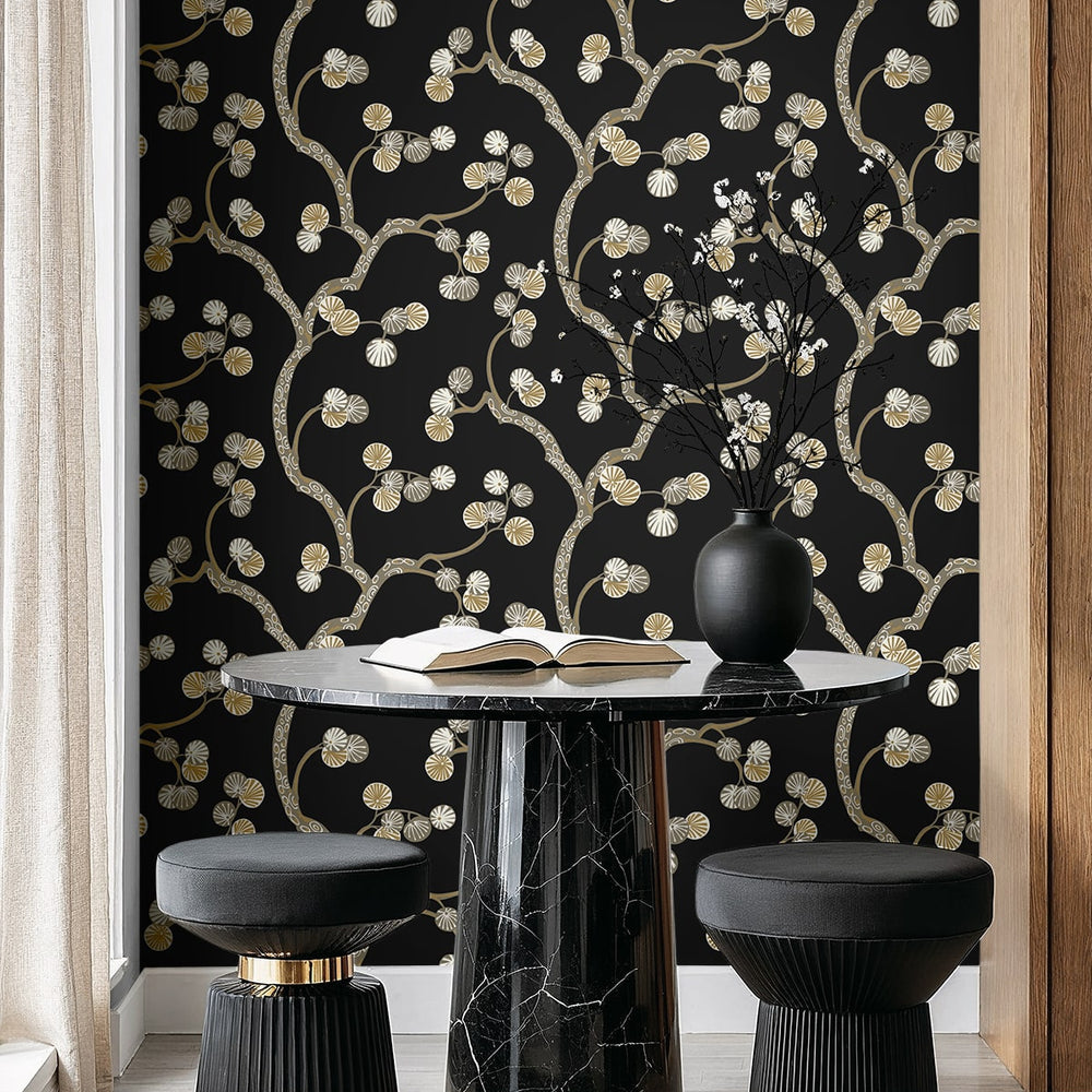
                  
                    NW59810 tree botanical peel and stick wallpaper dining from NextWall
                  
                