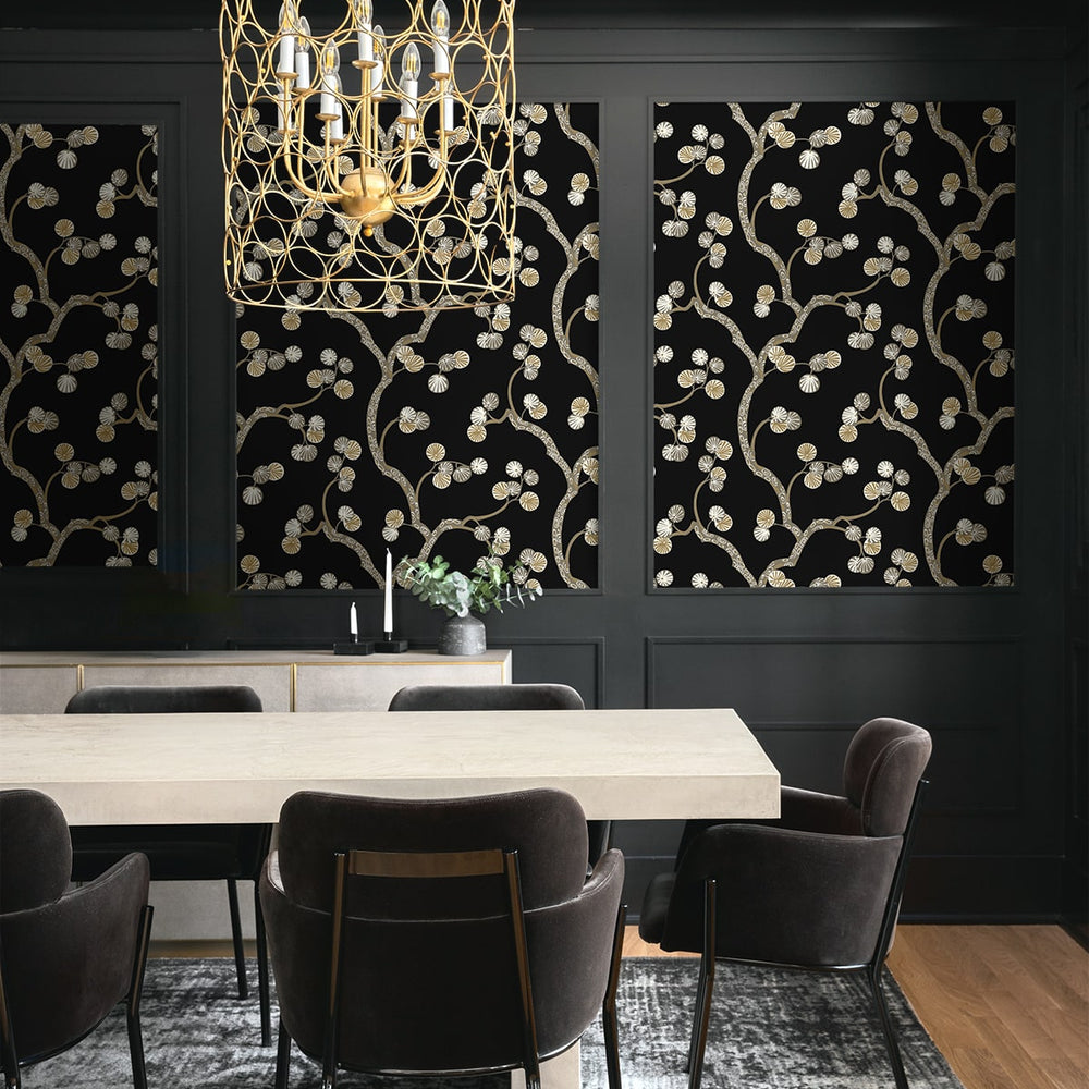 
                  
                    NW59810 tree botanical peel and stick wallpaper dining room from NextWall
                  
                