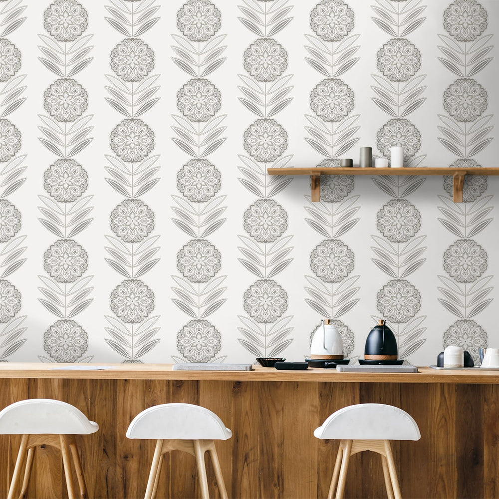 
                  
                    NW59900 folk floral peel and stick wallpaper kitchen from NextWall
                  
                
