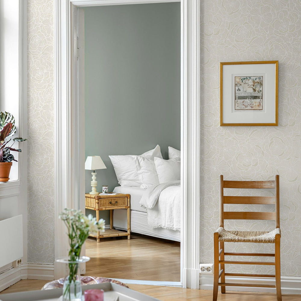 
                  
                    NW60000 floral peel and stick wallpaper entryway from NextWall
                  
                