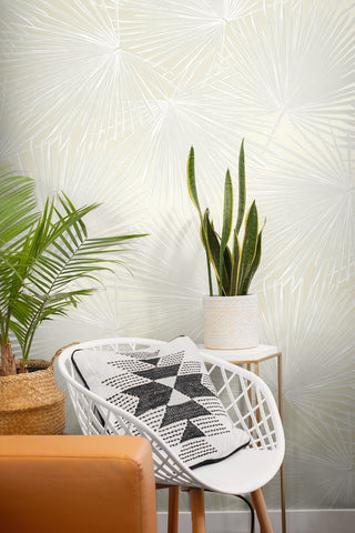 NW60100 palm leaf peel and stick wallpaper decor from NextWall