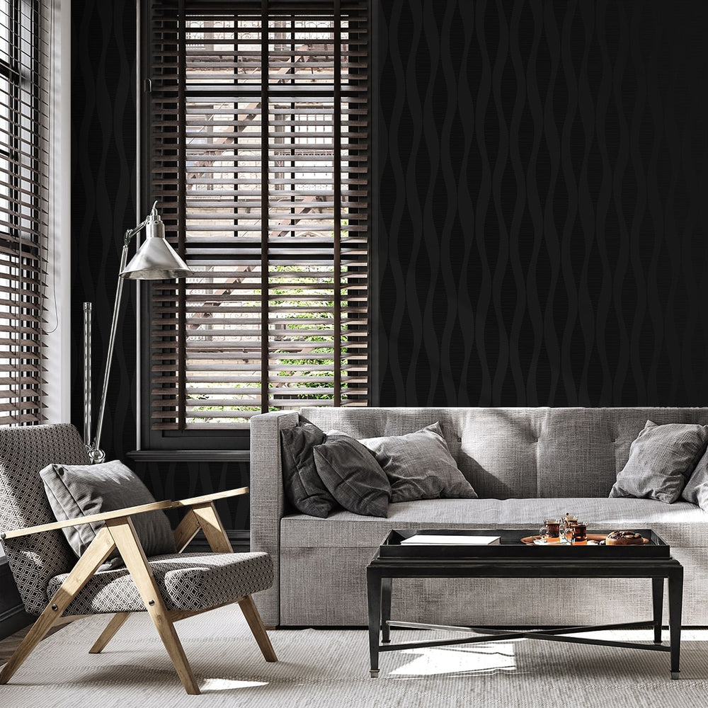
                  
                    NW60200 geometric peel and stick wallpaper living room from NextWall
                  
                