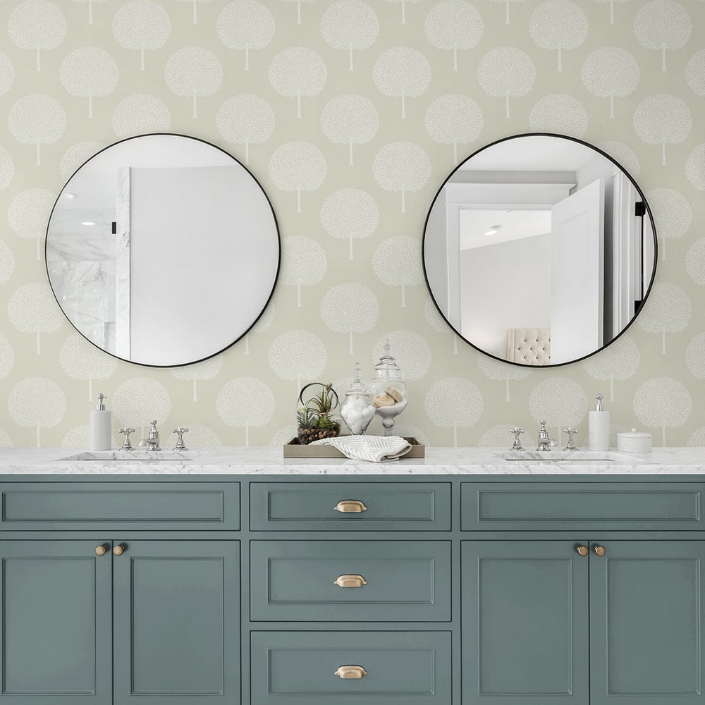 
                  
                    NW60300 tree peel and stick wallpaper bathroom from NextWall
                  
                