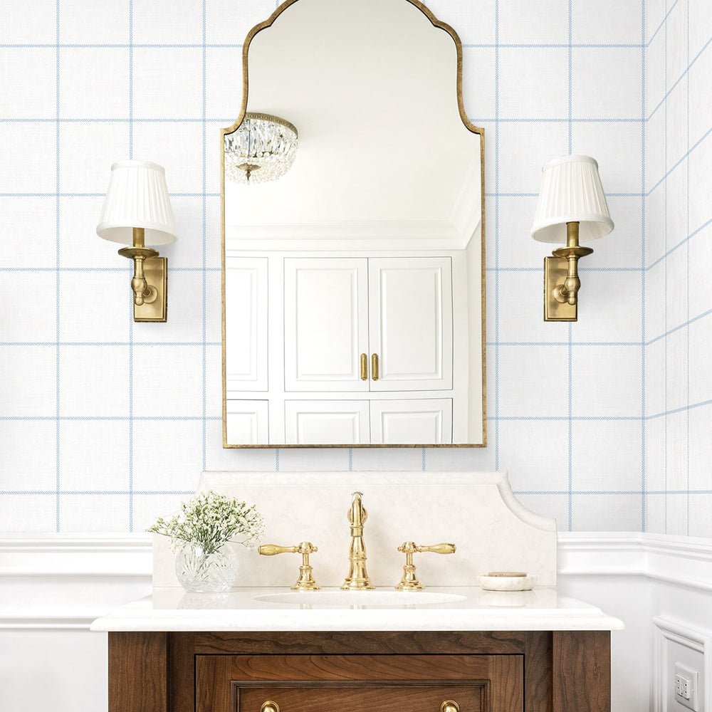 
                  
                    NW60602 check plaid peel and stick wallpaper bathroom from NextWall
                  
                