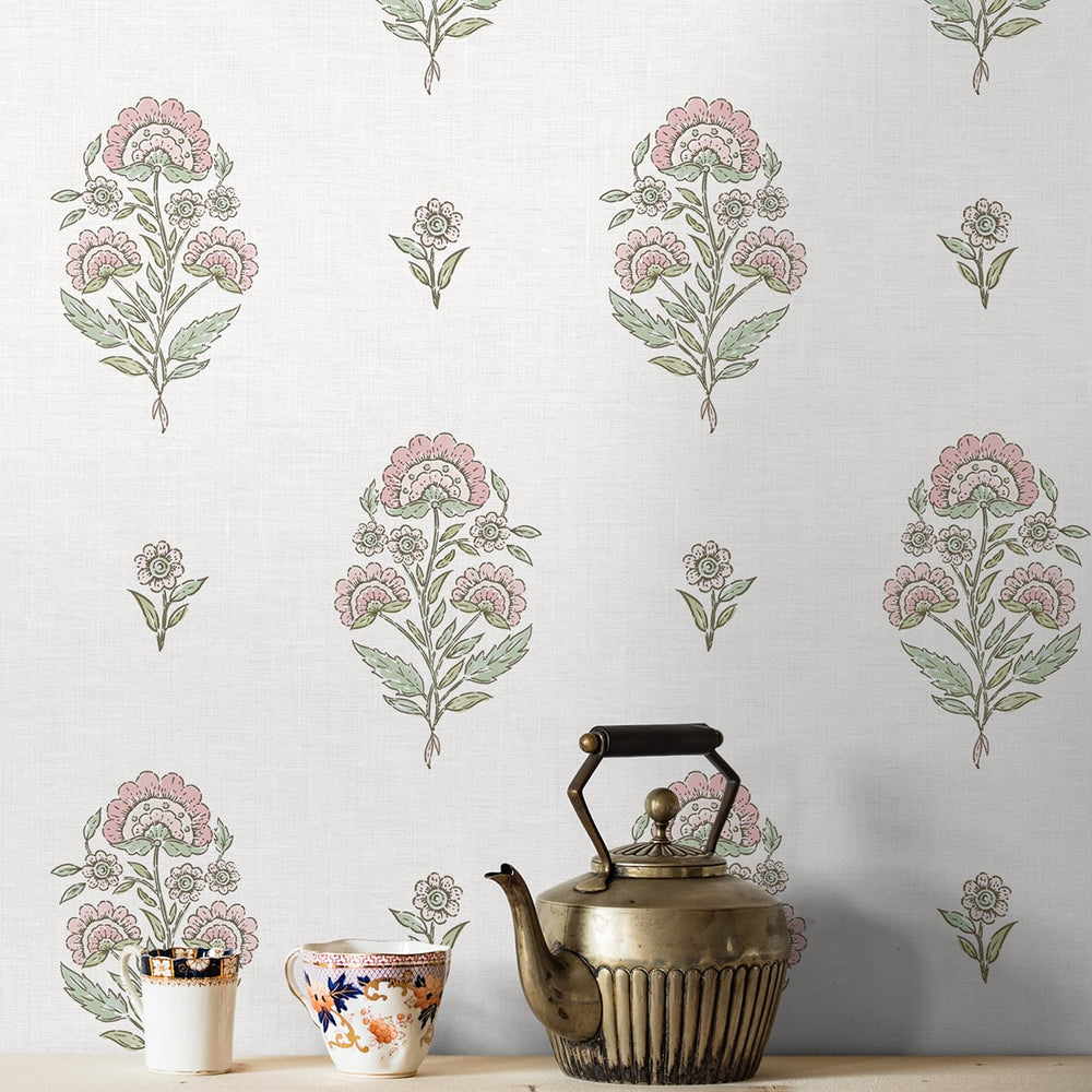 
                  
                    NW60701 floral spot premium nonwoven peel and stick wallpaper kitchen from NextWall
                  
                
