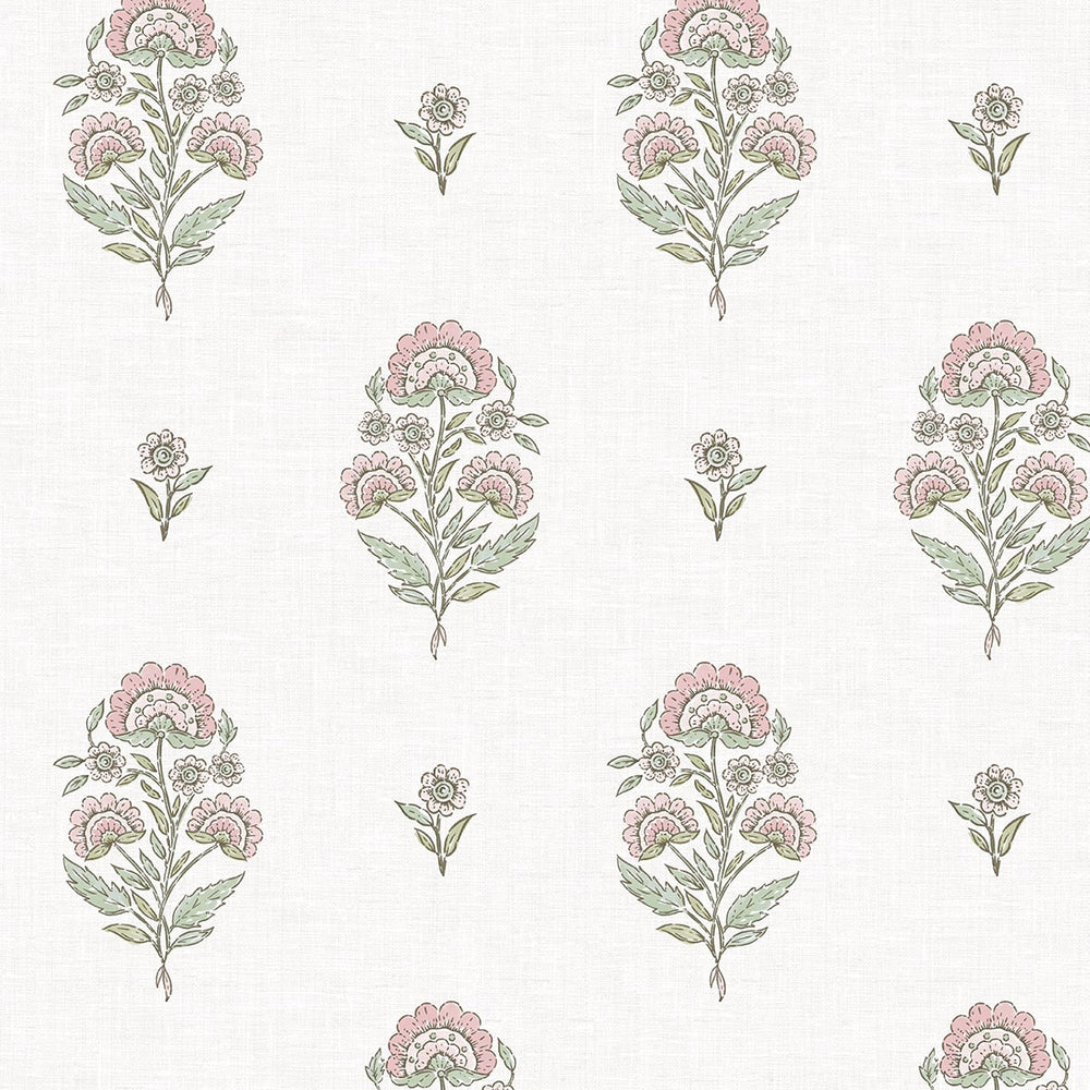 NW60701 floral spot premium nonwoven peel and stick wallpaper from NextWall