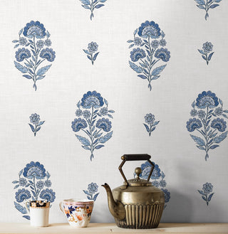 NW60702 floral spot premium nonwoven peel and stick wallpaper kitchen from NextWall
