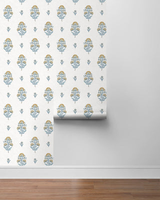 NW60703 floral spot premium nonwoven peel and stick wallpaper roll from NextWall