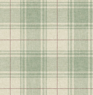 NW60804 Linen Cut Plaid Peel and Stick Removable Wallpaper at Say Decor