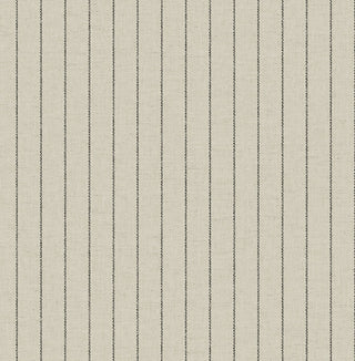 NW60900 Woven Pinstripe Peel and Stick Removable Wallpaper in shade Charcoal at Say Decor
