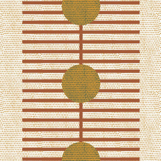 Mitchell Black Forbes Masters Nomalanga Geometric Wallpaper in shade Terracotta at Say Decor