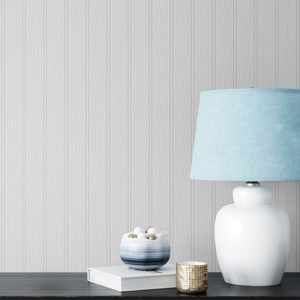 
                  
                    PP10100 paintable peel and stick wallpaper beadboard decor from NextWall
                  
                