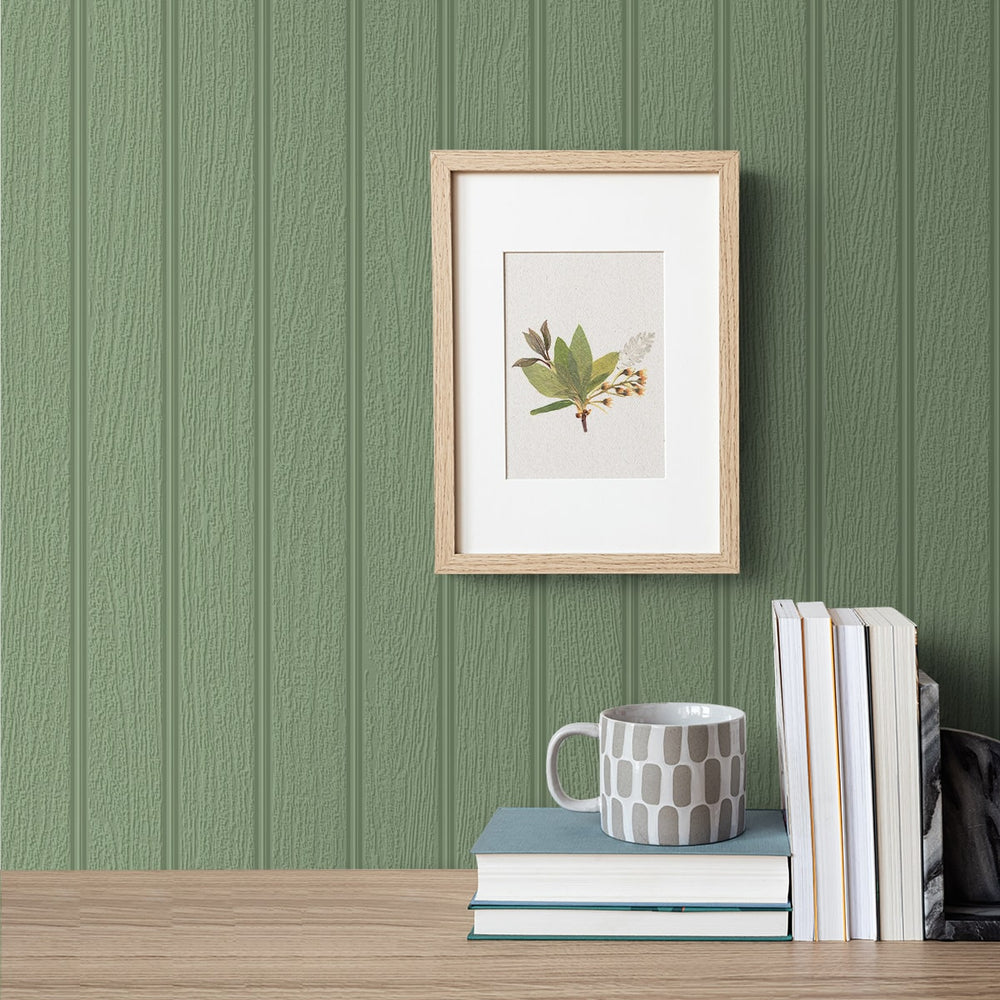 
                  
                    PP10100 paintable peel and stick wallpaper beadboard accent from NextWall
                  
                